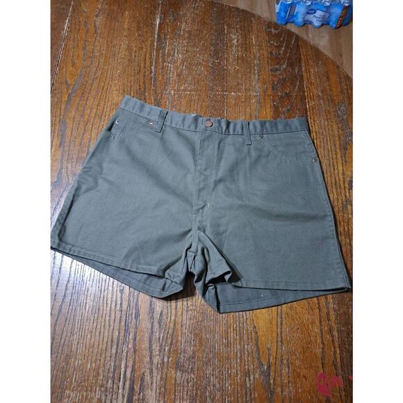 New Waist 38 Dark Olive Army Green Faded Glory Shorts Denim Jean w Pockets NWOT - Picture 1 of 2